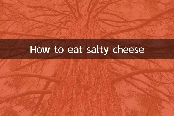 Come mangiare il formaggio salato