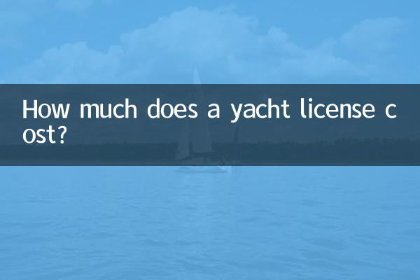 How much does a yacht license cost?