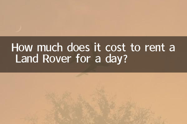 Wie viel kostet es, einen Land Rover für einen Tag zu mieten?