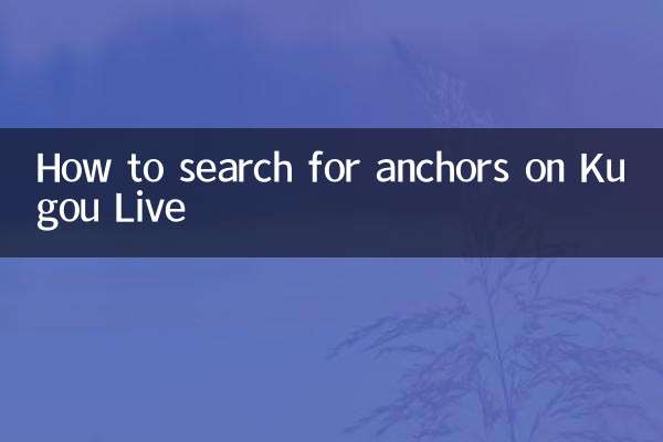 Как искать якоря на Kugou Live