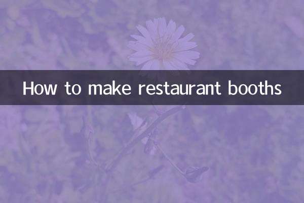 Comment faire des stands de restaurant