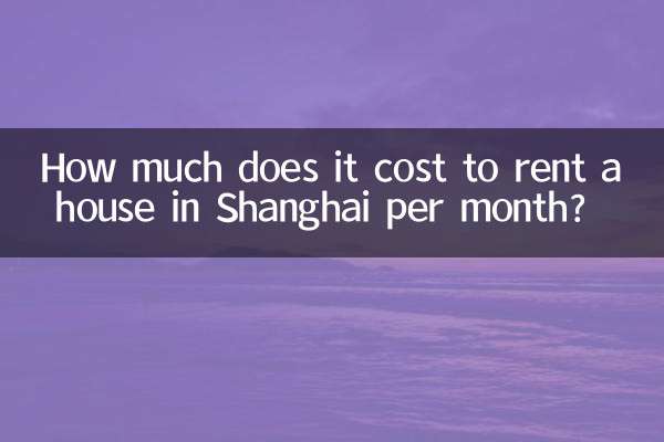 शंघाई में प्रति माह घर किराए पर लेने में कितना खर्च आता है?