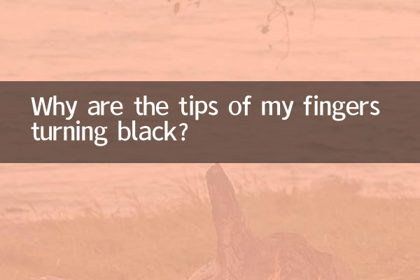 Perché le punte delle mie dita diventano nere?