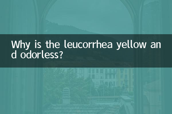 ¿Por qué la leucorrea es amarilla e inodoro?