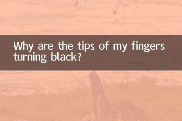 Perché le punte delle mie dita diventano nere?