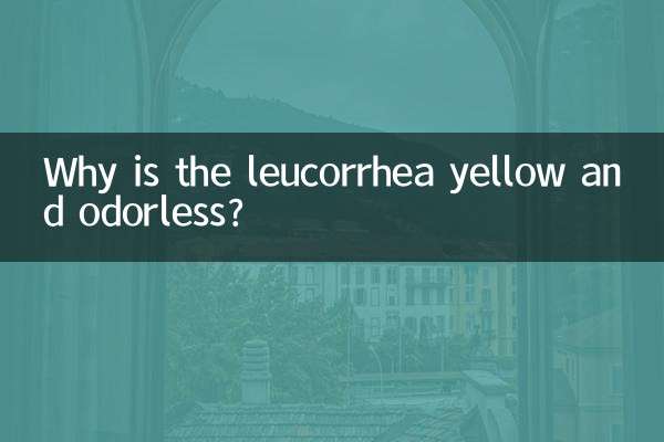 ¿Por qué la leucorrea es amarilla e inodoro?