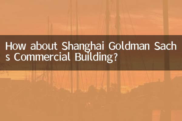 상하이 골드만 삭스 커머셜 빌딩(Shanghai Goldman Sachs Commercial Building)은 어떻습니까?