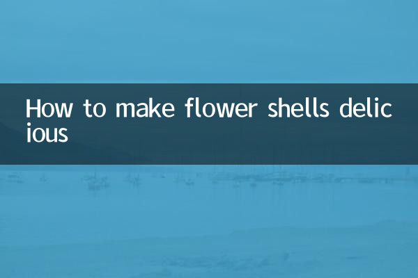 How to make flower shells delicious