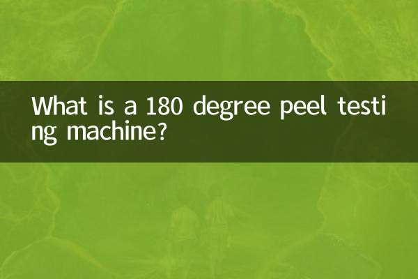 What is a 180 degree peel testing machine?