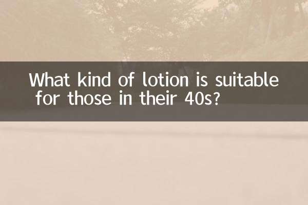 Какой лосьон подойдет тем, кому за 40?