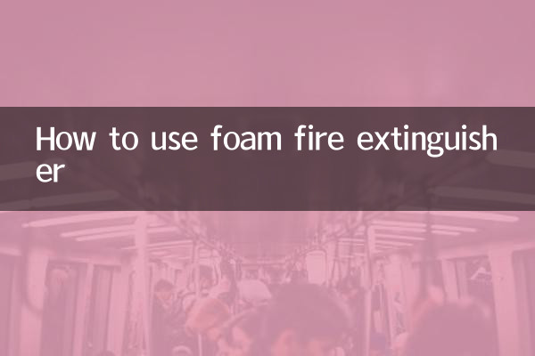 Cómo utilizar un extintor de espuma.