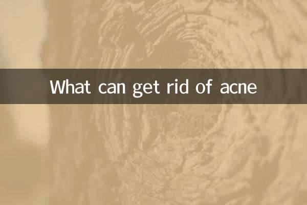 What can get rid of acne