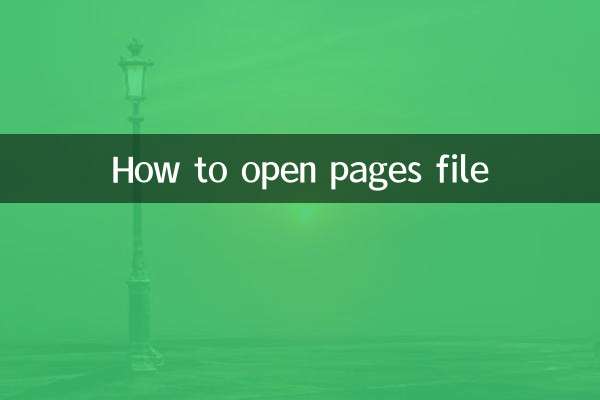 How to open pages file