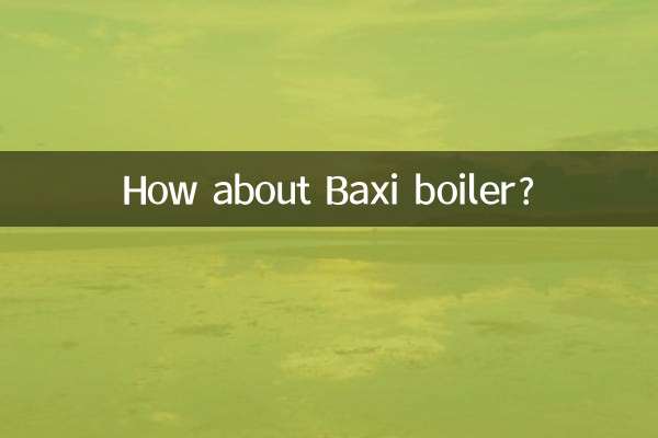 How about Baxi boiler?