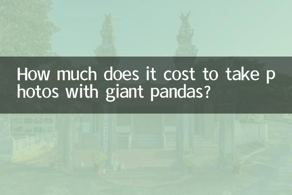 How much does it cost to take photos with giant pandas?