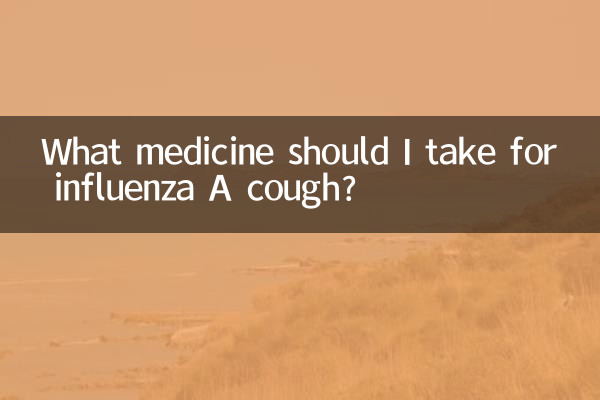 What medicine should I take for influenza A cough?