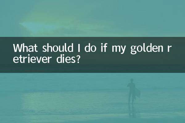 What should I do if my golden retriever dies?