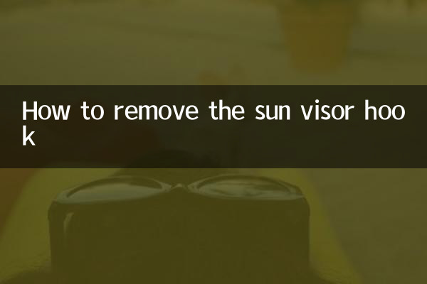 サンバイザーフックの外し方