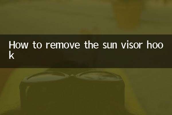 サンバイザーフックの外し方