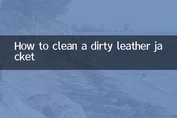 Come pulire una giacca di pelle sporca