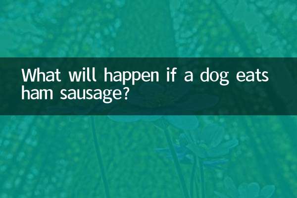 犬がハムソーセージを食べるとどうなりますか？