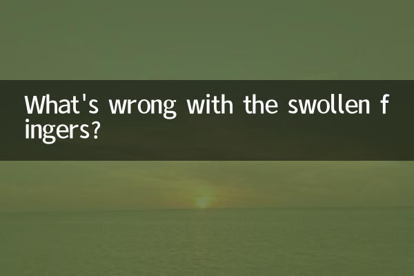 ¿Qué pasa con los dedos hinchados?