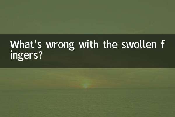 ¿Qué pasa con los dedos hinchados?