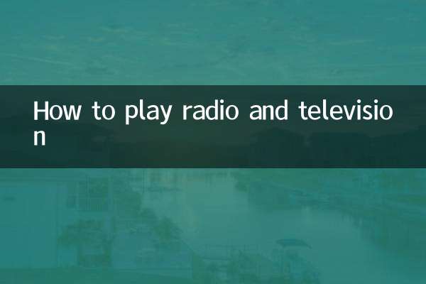 Wie man Radio und Fernsehen spielt