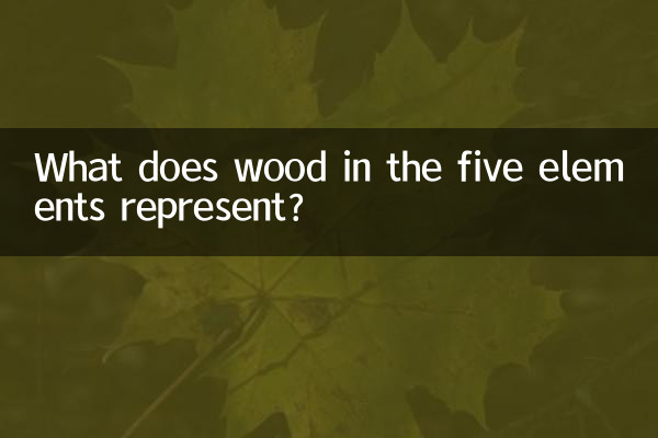 ¿Qué representa la madera en los cinco elementos?