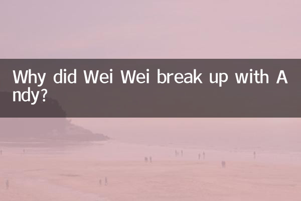 Почему Вэй Вэй рассталась с Энди?