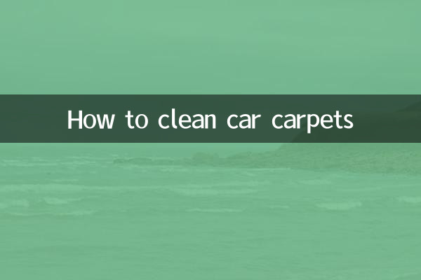 Cómo limpiar alfombras de coche