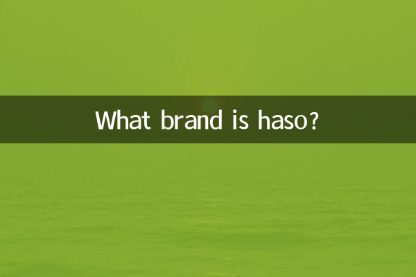 De quelle marque est haso ?