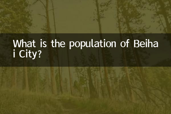 Qual è la popolazione della città di Beihai?