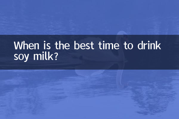 سویا دودھ پینے کا بہترین وقت کب ہے؟