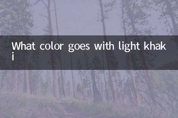 Welche Farbe passt zu hellem Khaki?