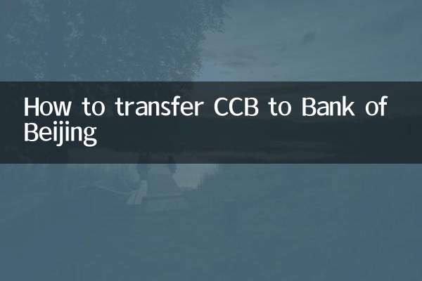 How to transfer CCB to Bank of Beijing