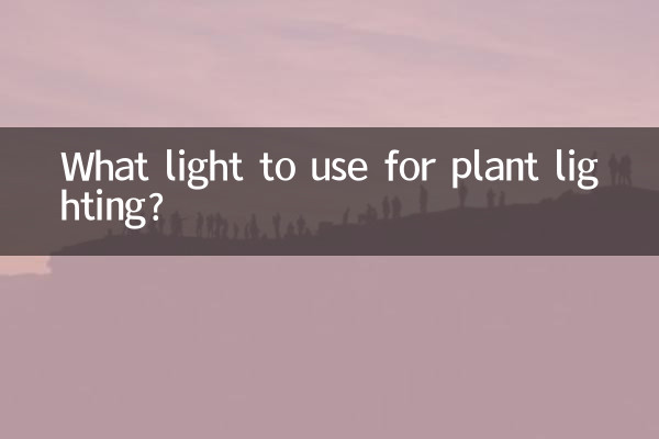 What light to use for plant lighting?