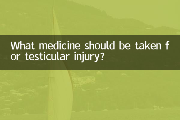 Welche Medikamente sollten bei Hodenverletzungen eingenommen werden?