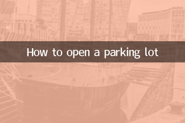 پارکنگ کو کیسے کھولیں