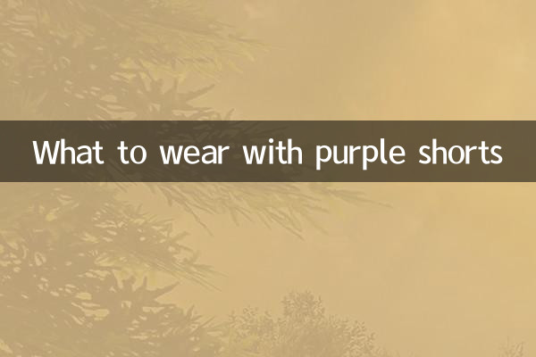 紫色短褲配什麼衣服