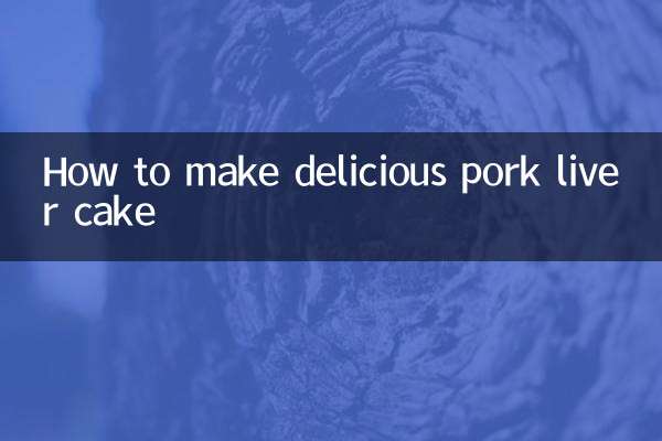 Wie man köstlichen Schweineleberkuchen macht