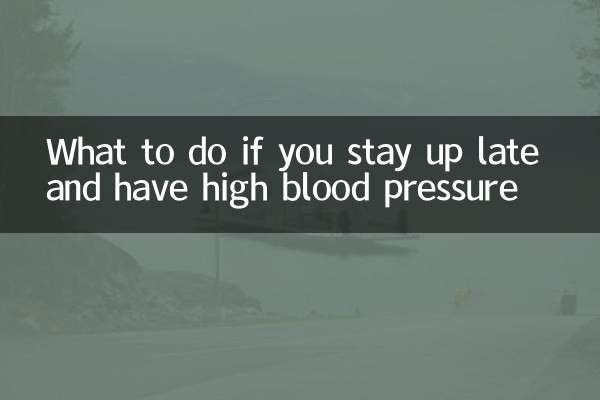 O que fazer se você ficar acordado até tarde e tiver pressão alta