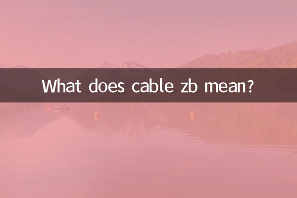 ケーブルZBってどういう意味ですか?
