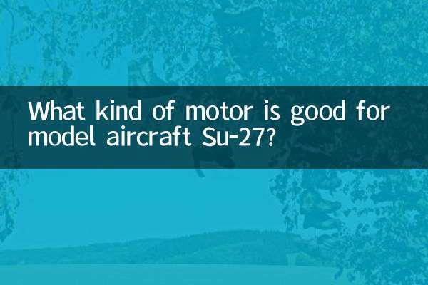 What kind of motor is good for model aircraft Su-27?