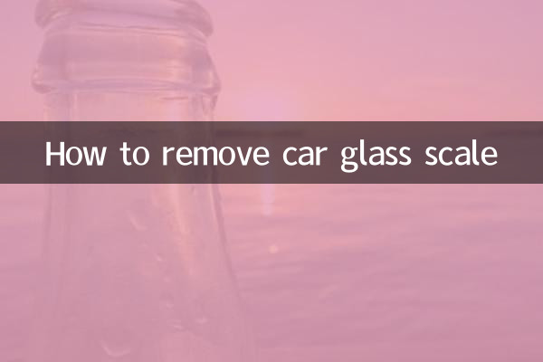How to remove car glass scale