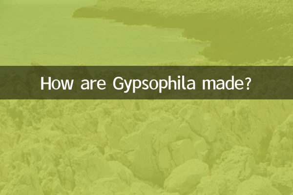 Come vengono prodotte le Gypsophila?