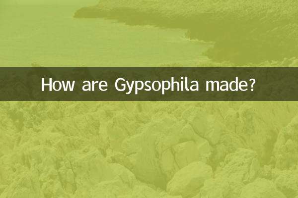 Come vengono prodotte le Gypsophila?