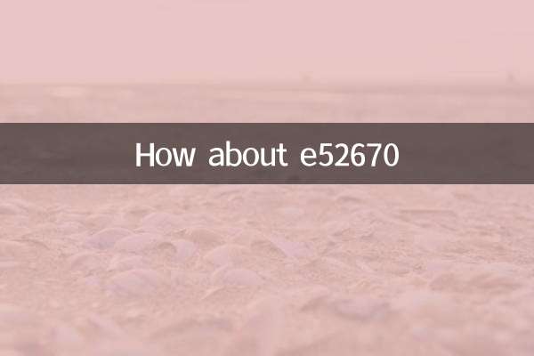 Che ne dici di e52670