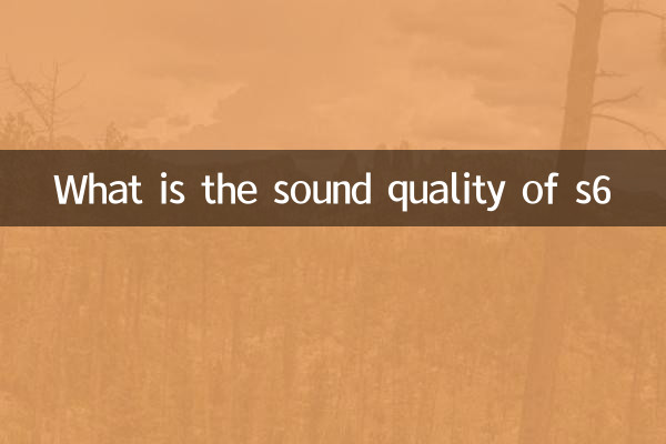 Quelle est la qualité sonore de S6