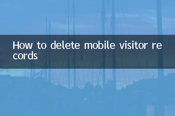 Come eliminare i record dei visitatori mobili